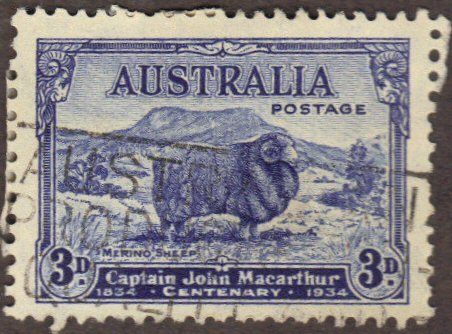 Australia #148 used sheep CV$12