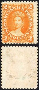 New Brunswick SG10 2c Orange M/M Cat 38 pounds