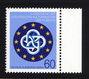 Berlin Sc# 9N493 60pf 1984 4th European Ministers Conf MNH