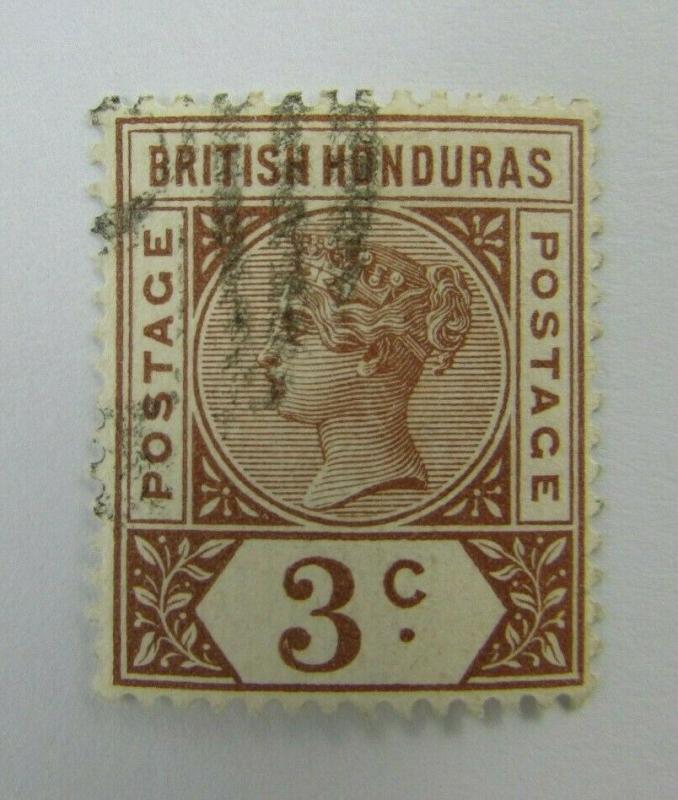 c1895 British Honduras  SC #40  Used 3 cent stamp 