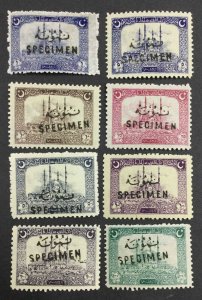 MOMEN: TURKEY 1922 SPECIMEN SET MINT OG 6NH/2LH(5pi,10pi) LOT #63538