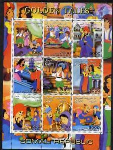 Somalia 2000 Golden Tales #2 perf sheetlet containing set...