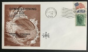 1968 DPS43 USS Gato SSN-615 Sub commissioning cover