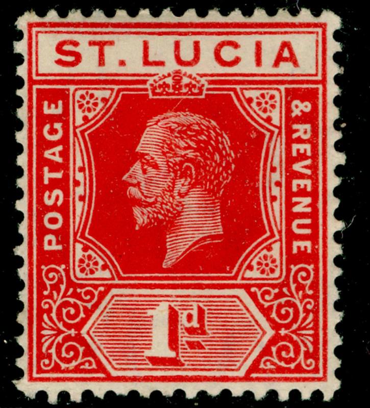 ST. LUCIA SG79a, 1d scarlet, M MINT.