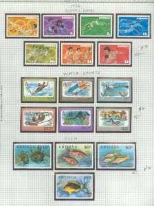 Antigua #431-447  Single (Complete Set)