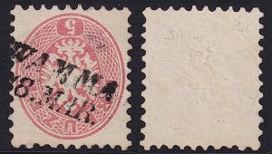 Austria - 1864 - Scott #24 - used - WAMMA pmk Bukovina Romania 70 Mueller points