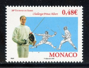 Monaco 2421 MNH,  Prince Albert Challenge Fencing Tournament Issue from 2006.