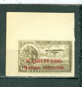 MEXICO 1931  AIR #C39 CORNER STAMP  MNH