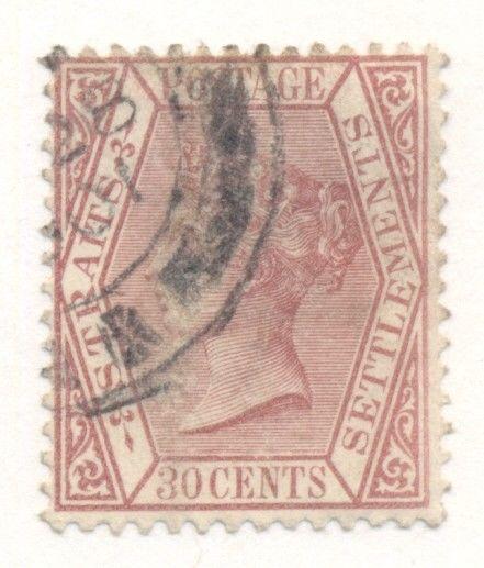 STRAITS SETTLEMENTS #55 Used, Scott $24.00