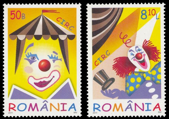 Romania 2011 Circus Scott #5272-5273 Mint Never Hinged