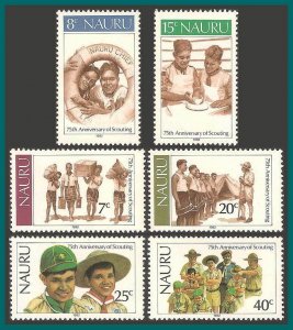 Nauru 1982 Boy Scout Movement, MNH #244-249,SG256-SG261