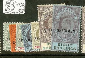 GIBRALTAR (P0208B)  KE SG46-9, 51, 53-4S  SPECIMEN   MOG/MNG