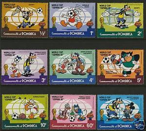 Dominica 744-52 MNH Disney, Sports, Soccer