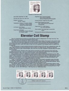 US SP768 Elevator Souvenir Page #2254