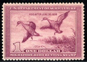HUNTING DUCK STAMP #RW5 - MINT - VF - OGnh w/PF Certificate  (LB 5/22/23) 