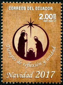 HERRICKSTAMP NEW ISSUES ECUADOR Sc.# 2204 Christmas 2017