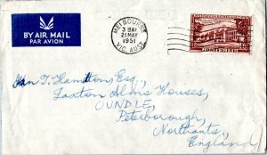 Australia 1/6 Founding of the Commonwealth 1951 Melbourne, Vic. Aust. Airmail...