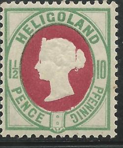 German States Heligoland Scott #17b VF Mint LH Sound Stamp