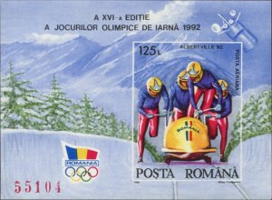 Romania 1992 MNH Stamps Scott 3722 Souvenir Sheet Sport Olympic Games