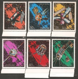 KOREA NORTH Sc# 1446 - 1451 MNH FVF Set-6 Space Satellite