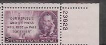 United States # 946  MNH Plate Block. Joseph Pulitzer
