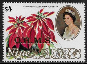 Niue #O14 MNH Stamp - Flowers Official