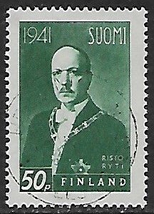 Finland # 233 - President Risto Ryti - used .....[Gn2]