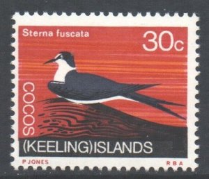 Cocos Keeling Island Scott 17 - SG17, 1969 Birds and Fish 30c MNH**