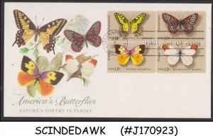 UNITED STATES USA - AMERICA'S BUTTERFLIES 4V SET FDC