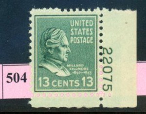 PKStamps - USA - 818 - MNH - Plate Number Single #29-504