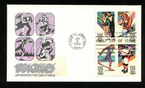 US 2070a ADDR 14th Winter Olympics Blk 4, ArtMaster