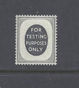 GB \For Testing Purposes Only\ MNH  