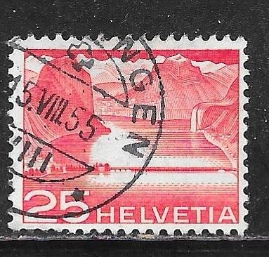 Switzerland 333: 25c Dam near Melide, Lake Lugano, used, F-VF