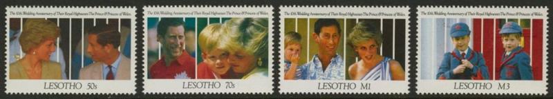 Lesotho 871-4 MNH Prince Charles, Princess Diana, Prince William, Henry