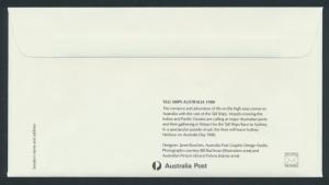Australia PrePaid Envelope 1987 -  Tall Ships Australia 1988