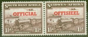 S.W.A 1951 1 1/2d Purple-Brown SG025 Fine Very Lightly Mtd Mint