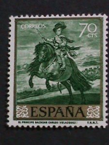 ​SPAIN-1959-SC#893-902  HONORING OF DIEGO DE SILVA VALAZQUEZ MNH VERY FINE