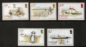 FALKLAND ISLANDS SG980/4 2004 HISTORY OF SHEEP FARMING MNH