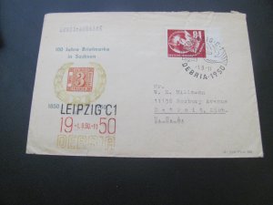 GERMANY DDR 1950  FDC B21 800 EUROS (100) RARE