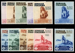 Italian Colonies, Somalia #164-169, C1-6 (Sass. 193-198, PA1-6) Cat€200, 19...