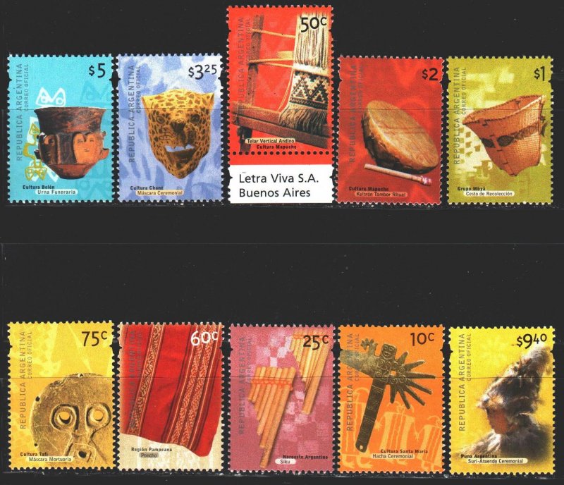 Argentina. 2000. 2590-99. Argentinean culture. MNH.