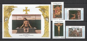 B0273 Sierra Leone Art Paintings Easter Botticelli #813-17 1Set+1Bl Mnh