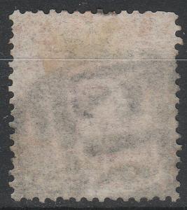 Malaya Straits Settlements 1867 India 24c on 8a D17 Cancel SG#8 CV£100