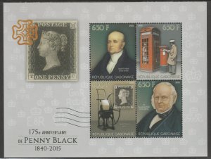 PENNY BLACK ANNIVERSARY  perf sheet containing four values mnh