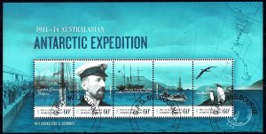 Australian Antarctic 2011 Expedition 1911-14 Departure Miniature Sheet CTO