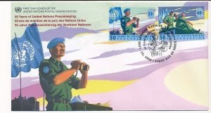 D171968 50 Years of UN Peacekeeping FDC United Nations New York Bureau