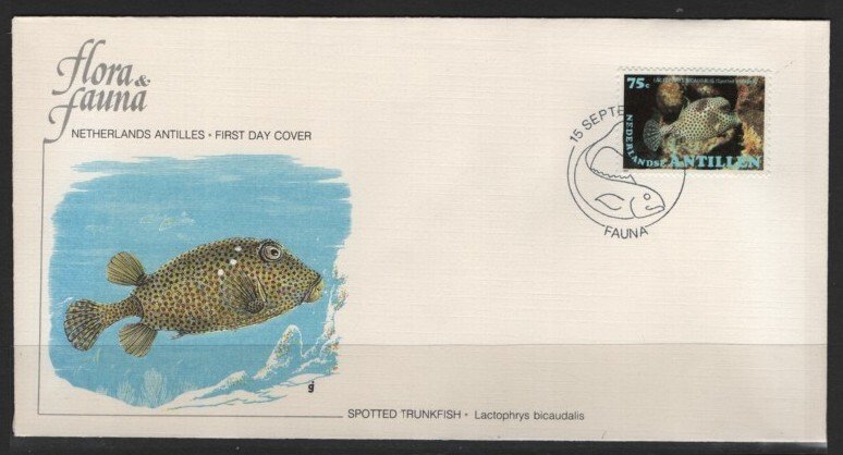 Netherlands Antilles  Sc 486 Spotted Trunkfish  L388