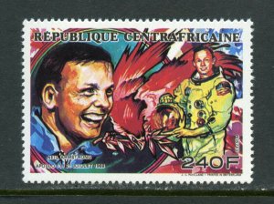 CENTRAL AFRICA 240FR NEIL ARMSTRONG MOON LANDING STAMP  MINT NH