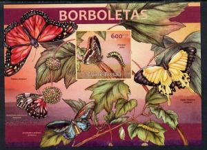 Guinea - Bissau 2013 Butterflies #01 imperf m/sheet unmou...