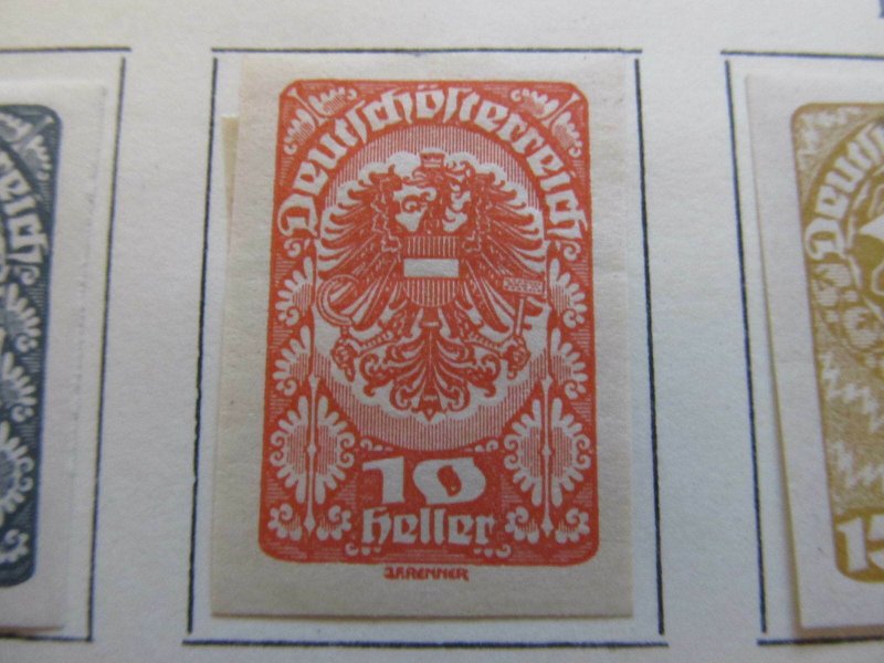 A13P24F73 Deutschosterreich German Austria 1919 10h Imperf fine MH* stamp